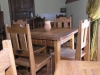 rustic oak tables and chairs