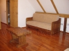 rustic oak couch