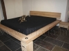 modern oak bed